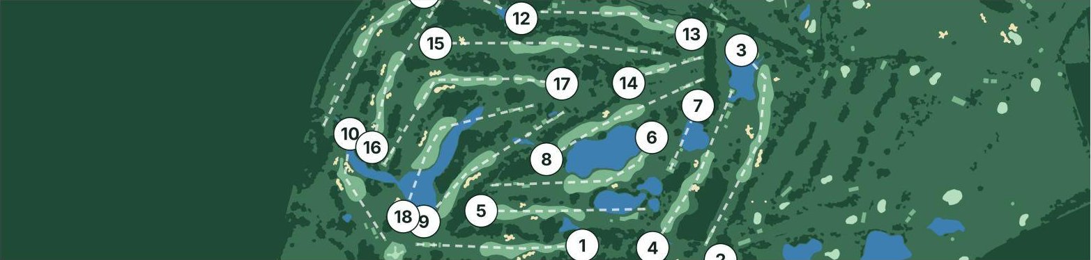 Map of all 18 holes of the Brabazon course at The Belfry